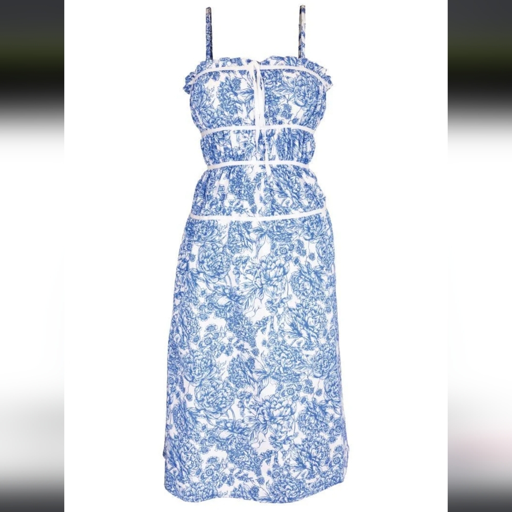 Simply Southern Blue Floral Dress